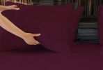 Luxurious Viscose from 100% Bamboo 2-Piece Pillowcase Set , Oeko-TEX Certified, King - Merlot