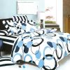 Blancho Bedding - [Artistic Blue] 100% Cotton 7PC MEGA Duvet Cover Set (Full Size)