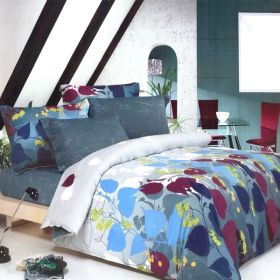 Blancho Bedding - [Grapevine Leisure] 100% Cotton 3PC Mini Duvet Cover Set (Queen Size)