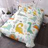 3Pcs Dinosaur Twin soft Duvet Cover set for Comforter bedding Cover for Kid Gift