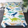 3Pcs Dinosaur Ultra Soft Bedding Set Duvet Cover Set for Comforter Gift Twin