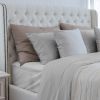 Luxuriously Soft 100% Viscose Derived from Bamboo 5-Piece Sheet Set , Oeko-TEX Certified, Split King - Light Gray