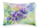 NEW New Jersey Violet in Watercolor Standard Pillowcase Lightweight Super Soft Easy Care Decorative Artwork Pillowcase, Standard