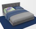NEW New Jersey Violet in Watercolor Standard Pillowcase Lightweight Super Soft Easy Care Decorative Artwork Pillowcase, Standard